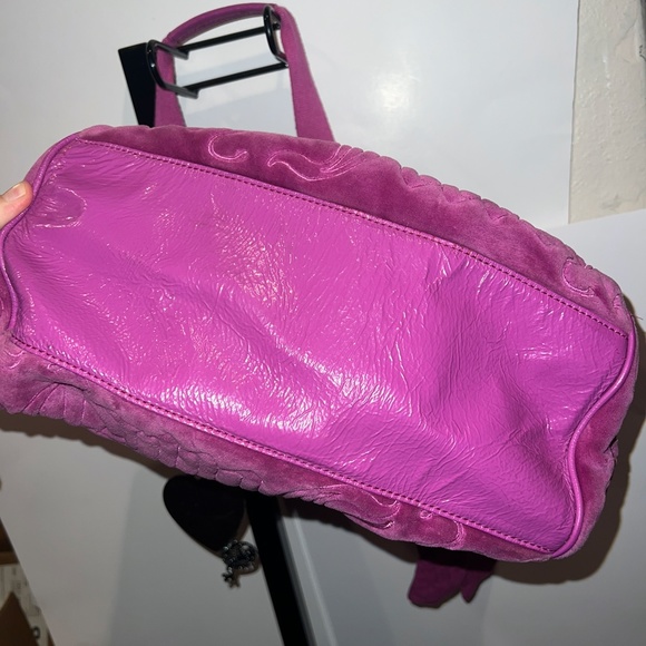 Rare Vintage Pink Juicy Couture Purse Y2K Tote Bag Handbag Daydreamer Velour - Picture 7 of 11